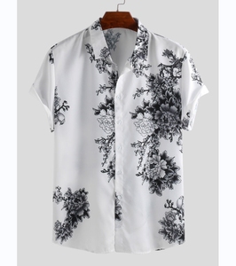 Prix usine mode imprimé hommes chemise décontracté à manches courtes chemises pour hommes haut de gamme hawaïen homme chemise Chemise <span class=keywords><strong>Hawaienne</strong></span> - Product Image 1