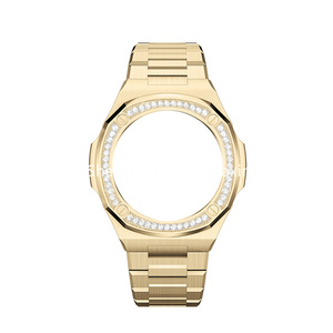 Nouveau design GA-2100 Bracelet de montre pour femmes et hommes, bracelet de montre pour amoureux, boîtier de montre serti de diamants pour <span class=keywords><strong>Casio</strong></span> GA-2100 - Product Image 1