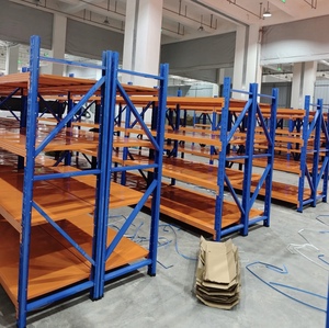 Industrial Medium Duty Steel Shelving 4-Layer Rack Corrosion Protection Powder Coating Snap-In Installation 1200mm Height - Product Image 6