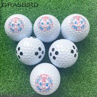 Balle de golf blanche vierge pour entraînement, durable, longue distance, acceptant logo personnalisé