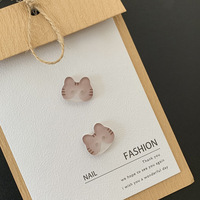 Boutons en résine en gros pour enfants, forme de chat de dessin animé, 2 trous, accessoires de vêtements en vrac pour vêtements pour enfants
