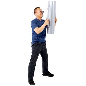 Pilon de clôture robuste en fer de 37 lb avec poignée métallique pour l'installation de poteaux en T et de pieux – Produit d'agencement - Product Image 6
