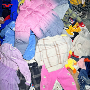 C06 utilisé vêtements d'hiver pour enfants bébé vêtements d'occasion pull mélange haut et bas seconde main enfants vêtements Stock Bale - Product Image 4