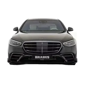 Für Mercedes W223 Bodykit W223 Verbesserter Bus-Front lippen diffusor Spoiler Kohlefaser-Bodykit