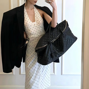 ดีไซน์ล่าสุด: กระเป๋าถือสตรีปักลายตารางหมากรุกสำหรับสาวเซ็กซี่กระเป๋าสะพายข้างออกแบบได้ตามต้องการ - Product Image 2