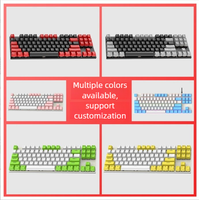Teclado Mecánico FVQ301 de 87 Teclas, Conexión Triple, Interruptores Cian Intercambiables en Caliente, Retroiluminación RGB con Bloques de Color, Teclado Mecánico para Juegos