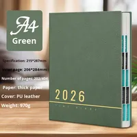 Yichen JRH037 2026 Neues Terminplaner-Notizbuch A4, verdicktes Effizienz-Handbuch, Selbstdisziplin, Kunstleder, genähte Bindung, Zeitplaner