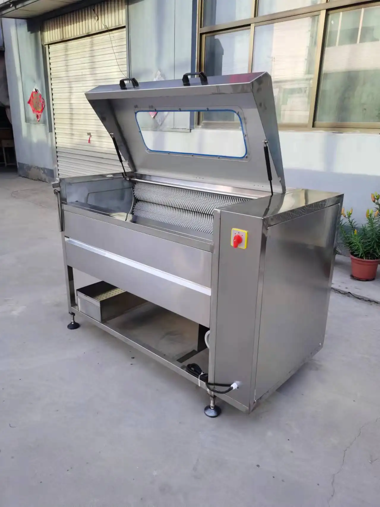 Factory Potato Washing Peeling Machine Potato Washer Peeler Cleaning Machine With Low Price