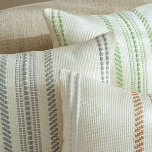 Boho Minimalist Stripe Woven <strong>Cushion</strong> Cover <strong>Long</strong> Sleep Pillowcase Subtle Textures Soft Hues <strong>Throw</strong> Pillow - Product Image 6