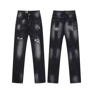 กางเกงยีนส์แฟชั่น DSQUARED2 สไตล์วินเทจลุคย้อนยุคแบบลำลองสำหรับผู้ชายและผู้หญิง - Product Image 3