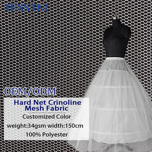 <span class=keywords><strong>Prix</strong></span> d'usine Tissu maille tricotée hexagonale souple et résistante pour robes de mariée, robes de bal et jupes - Product Image 1