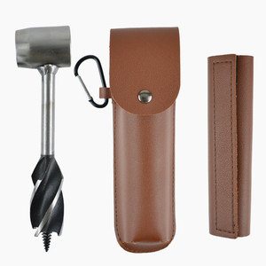 Hand Operated Spiral Drill Bit Uncoated Multifunctional Wood Boring Tool Outdoor Craft Use - Product Image 1