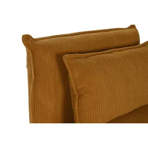 Canapé-lit en métal et tissu polyester 83x85x70 moutarde pièce - Product Image 6