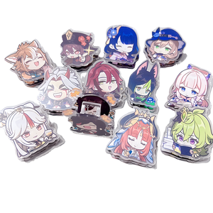 See-through Acrylic Paper Clip Customize Anime for Cute Colorful Cheap Wholesale Good Quality Cartoon PP Plastic Crafts