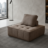 Fauteuil de relaxation individuel fiable en tissu compressé sous vide avec rembourrage en mousse pour appartement