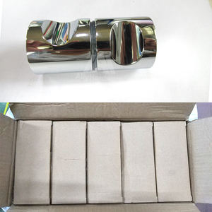 Poignée de porte en verre coulissante simple face Bouton de porte de salle de bain latéral Doub finition tachée pour porte en verre - Product Image 4