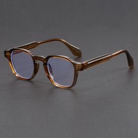 Haute qualité nouvelles lunettes d'ordinateur pour hommes bleu lumière bloquant Transparent gris TR90 métal petit polygone ordinateur 2025