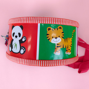Vente en gros d'instruments de percussion en bois de style dessin animé, jouets musicaux Orff populaires, tambour en bois de 8 pouces - Product Image 3