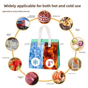 Échantillon Gratuit - Sac Isotherme Personnalisé en Non-Tissé avec Doublure en Aluminium, Sac de Transport Noir pour Bière, Idéal pour le Déjeuner, le Bureau, les Pique-niques et la Plage - Product Image 3