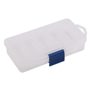 Boîte à pêche XY-588 en plastique, 5 compartiments, transparente, portable, pour leurres et hameçons - Product Image 1