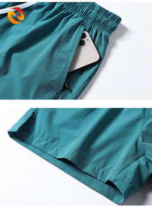 Short de gym écologique d'été personnalisé pour hommes Short de bain extensible anti-rides avec maillot de bain numérique à impression solide - Product Image 3