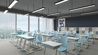 Meubles d'éducation, pupitre d'école, chaise d'école à hauteur réglable, pupitre et chaise d'école, meubles en plastique pour écoles, tables et chaises d'étude