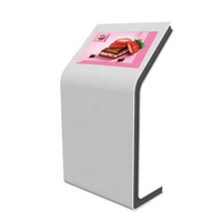 Vente chaude 21.5 pouces écran LCD interactif écran tactile kiosque d'information kiosque en forme de L avec logiciel gratuit kiosque à écran tactile