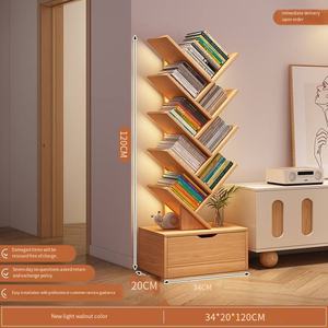 Libreria Piccola a Forma di Albero <span class=keywords><strong>da</strong></span> Soggiorno, <span class=keywords><strong>Mobile</strong></span> Contenitore <span class=keywords><strong>da</strong></span> Parete per Spazi Ristretti - Product Image 4