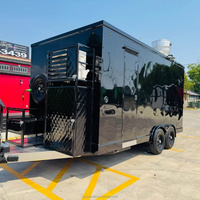 Camion de restauration entièrement équipé aux normes américaines, stand alimentaire mobile, remorque de restauration mobile pour franchise de restauration avec cuisine complète.