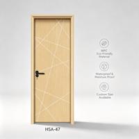 Porte intérieure en WPC, écologique, anti-termites, imperméable, insonorisée, résistante aux rayures, chambre à coucher, appartement, OEM, vente en gros