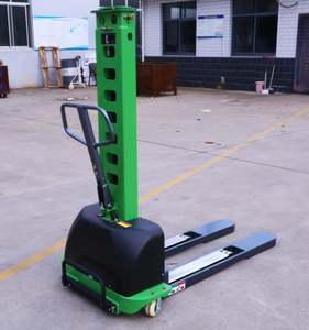 अर्ध इलेक्ट्रिक पैलेट स्टेकर स्वयं लिफ्ट ट्रक किफायती गोदाम कारखानों के लिए रसद उपकरण - Product Image 2