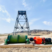 Treuil de levage minier à double tambour 2JTP, capacité de charge de 3 tonnes, pour le levage sécurisé de minerai et de roches en déchets de l'exploitation souterraine vers la surface