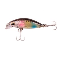 Nouveauté LUTAC Leurre de pêche Minnow Artificiel Mini Minnow LM01D 40mm 3g Flottant Hameçon VMC avec Yeux 3D