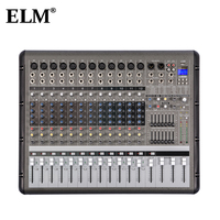 Console de mixage sonore ELM PMR1260 12 canaux 650W pour usage professionnel sur scène, égaliseur 7 bandes, AC 220-240V