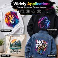 Imprimante DTF haute vitesse 60 cm à double tête I3200, machine d'impression directe sur film avec secoueur de poudre automatique pour entreprises d'impression sur T-shirts