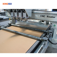 Routeur CNC pour meubles KINGISO, broche ATC 6KW, NC Studio, machine de traitement de panneaux de meubles avec lame de scie verticale