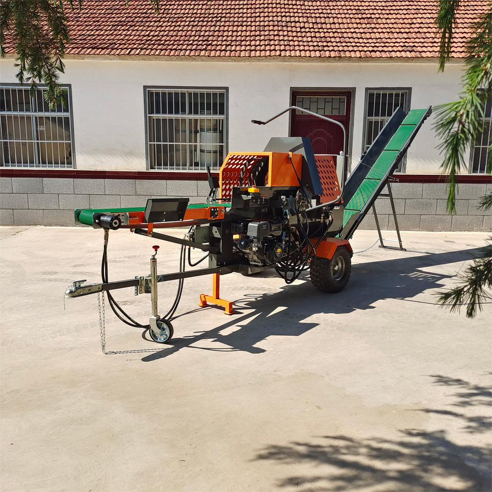 Gasoline-Powered Hydraulic Log Splitter & Cutter | 20-Ton Firewood ...