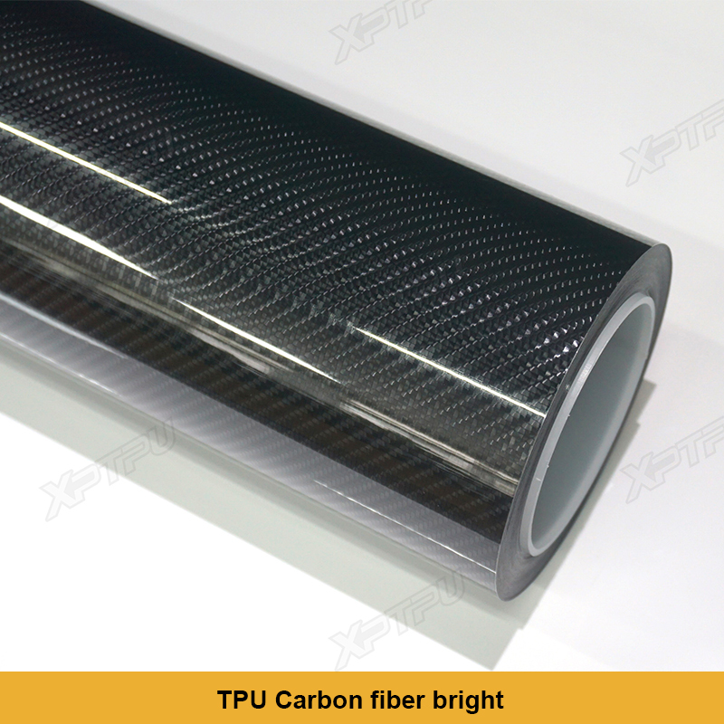 Fibra de carbono TPU brillante