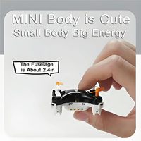 Mini drone de poche DWI Dowellin, quadricoptère RC, rotation à 360 degrés, drones de poche, modèle d'avion quadricoptère RC avec lumières pour enfants