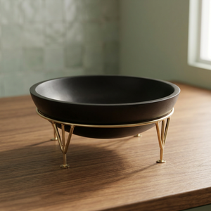 Frutero de Madera con Base de Metal, Diseño Zen Asiático, para Frutos Secos, Ideal para Cumpleaños, Aniversarios, Bautizos - Decoración Moderna para el Hogar - Product Image 3
