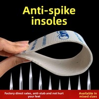 Semelles intérieures de sécurité robustes anti-perforation, anti-épingle, anti-coup de couteau pour chaussures de travail