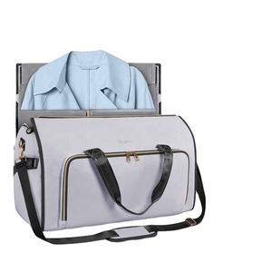 Muestra Gratuita de Bolsas de Viaje Plegables y Convertibles Mergeboon con Logotipo Personalizado en Gris - Product Image 1