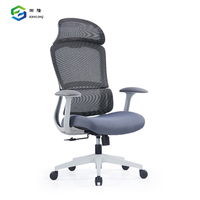 Chaise de directeur robuste chaise de bureau en maille ergonomique pivotante à dossier haut