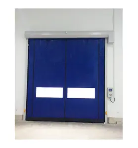 Fabricação De Obturador De Rolo De Alta Velocidade Porta De Zíper De Plástico Automático PVC Impermeável Industrial Design Gráfico Cortina Moderna De PVC