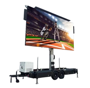 Écran d'affichage LED monté sur remorque P4, étanche pour l'extérieur, signalisation numérique pour la publicité avec télécommande - Product Image 5