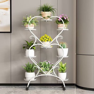 <span class=keywords><strong>Support</strong></span> <span class=keywords><strong>de</strong></span> plantes <span class=keywords><strong>à</strong></span> plusieurs niveaux pour salon, porte-<span class=keywords><strong>pot</strong></span> <span class=keywords><strong>de</strong></span> fleurs avec <span class=keywords><strong>roulettes</strong></span>, étagère pour plantes succulentes, étagère au sol moderne et simple - Product Image 1