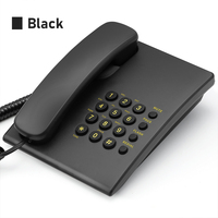 Téléphone filaire pour la maison et le bureau avec identification de l'appelant Téléphone fixe en ABS pour hôtels et chambres d'hôtes