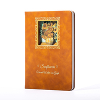Carnet de notes A5 en cuir PU, couverture rigide, avec logo personnalisable