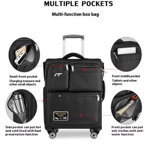 Sac de voyage ultra léger, sac à roulettes multi-poches connectable, grande capacité, sac de cabine, valise à roulettes, bagage - Product Image 2