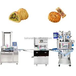 BNT-380 Multi-funzionale noci ripiene Mooncake Mooncake linea di macchine Mamoul Maamoul